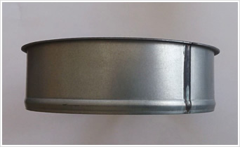 フランジング加工後ビート凸加工